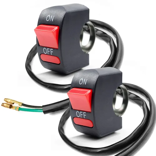 Miniatura 11 de 1 pieza de interruptor de manillar de motocicleta, botón de encendido y apagado, parte de ajuste para luz de motocicleta LED U5 U7 U2, interruptor