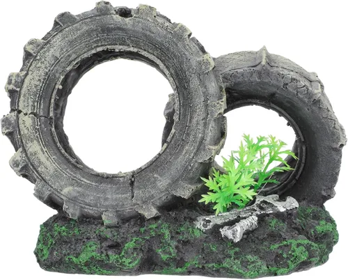 DOITOOL Escondite de peces y camarones, decoración de coches, accesorios de escritorio, escondite de peces, escondite de acuario, decoración de