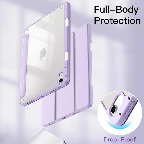 Miniatura 4 de JETech Funda para iPad Air de 11 pulgadas M3/M2 (2025/2024), iPad Air 5/4 (2022/2020 5ª/4ª 10.9 pulgadas) con soporte para lápices, parte trasera