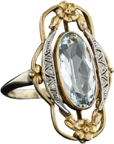 Vsoruln Anillo de oro bañado en oro con circonita cúbica ovalada vintage de plata de ley 925, anillo de compromiso con esmeralda hueca, anillos