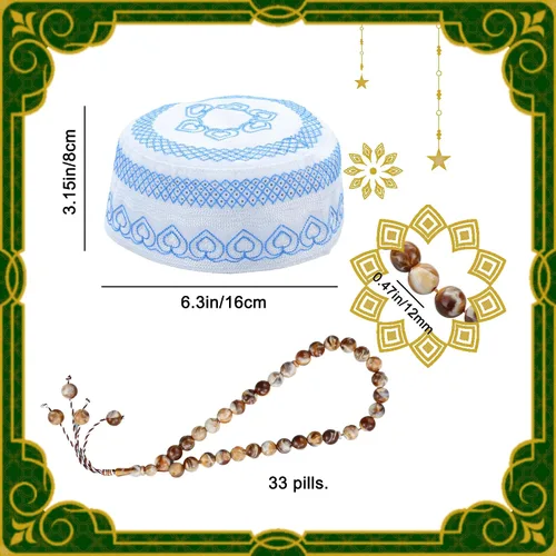 Miniatura 4 de Oscorna Alfombrilla plegable de oración musulmana