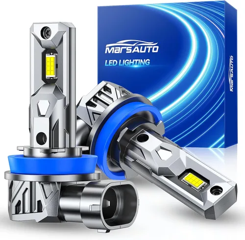 Miniatura 13 de Marsauto Bombillas antiniebla 9005 HB3 HB3U 9005XS 12 chips CSP, paquete de 2 M1 Blanco