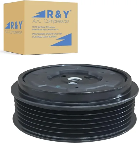 RYC nuevo A/C compresor embrague IH356-01-CL (6 ranuras, polea de 4.016 in)