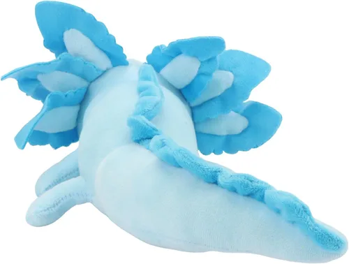 Miniatura 4 de Peluche realista de ajolote azul de 17.7 pulgadas, suave y largo animal de peluche de salamandra, lindo peluche de anfibio para niños, niñas, niños