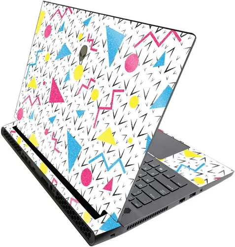 MightySkins - Skin brillante con purpurina para Alienware M17 R3 (2020) y M17 R4 (2021) - Diversión de los años 90 | Acabado duradero con purpurina