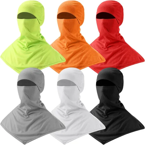 Miniatura 14 de Syhood 6 Pieces Balaclava Face Cover Breathable Long Neck Covers Summer Neck Protector for Men Sun Protection