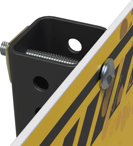 Miniatura 7 de Kit de montaje de poste antirrobo de 8 piezas para poste de canal U, pernos y tuercas de montaje de poste de señal, perno de 2.5 pulgadas