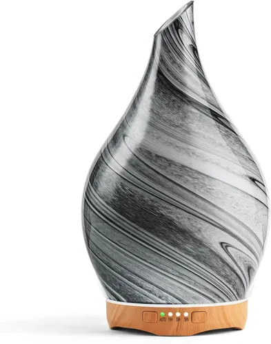 Miniatura 11 de Porseme Difusor de Aceite Esencial de 280ml, Difusor de Aroma 3D de Vidrio Soplado a Mano, Difusor Ultrasónico de Aromaterapia de Niebla Fresca