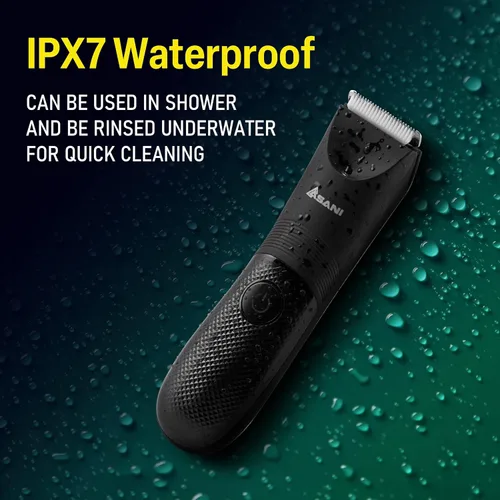 Miniatura 3 de Manscape - Recortadora de pelo corporal e ingle para hombres, afeitadora recargable USB-C con hoja de cerámica, luz LED, IPX7 impermeable