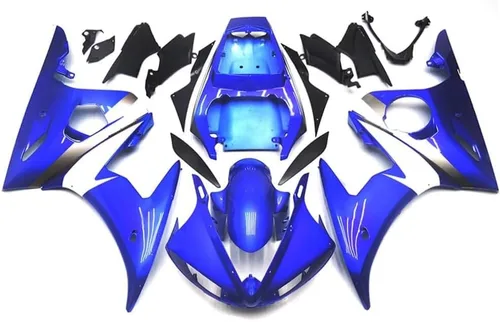 Carenado de inyección azul para Yamaha YZF 2003-2005 R6 y 2006-2009 R6S nuevo kit pintado ABS plástico motocicleta carrocería mercado de accesorios