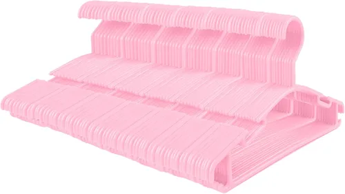 Miniatura 10 de GoodtoU Perchas de plástico para bebés, color gris, paquete de 60, resistentes y duraderas, ideales para ropa de niños
