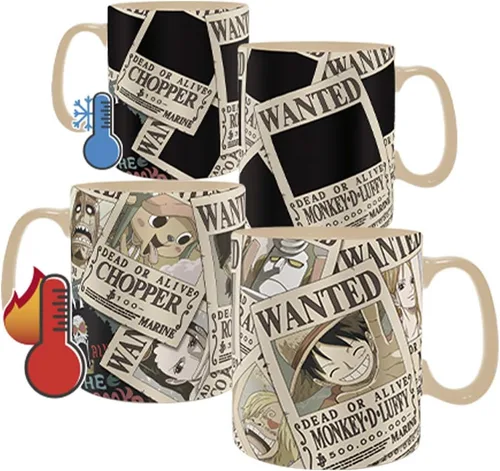 Miniatura 3 de ABYSTYLE Taza One Piece Wanted Heat Change de 16 onzas líquidas Anime Manga Drinkware Home & Kitchen Merch Gift (ABYPCK203_US)