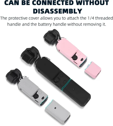 Miniatura 6 de BRDRC Xtra Muse - Funda de silicona para bolsillo 3, protector de lente, resistente a los arañazos, compatible con accesorios DJI OSMO Pocket 3/Xtra
