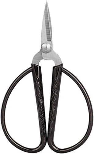 Miniatura 3 de Tijeras pequeñas de bordado de costura de 3.3 pulgadas, tijeras pequeñas de acero inoxidable, tijeras de detalle de punta afilada para costura, Negro