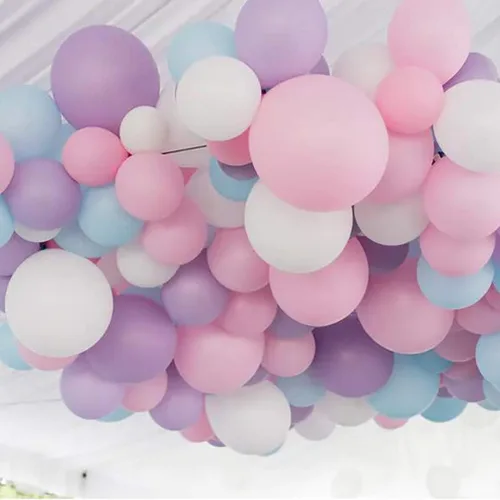 Miniatura 8 de Globos redondos de látex de 24 pulgadas, paquete de 10 globos grandes gruesos de color rosa macarrón para sesiones de fotos, bodas, baby shower