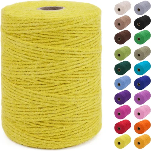 Miniatura 14 de JeogYong - Cuerda de yute de 3 mm, 99,9 m, cuerda natural gruesa para jardín, ideal para manualidades, exterior, jardinería, envoltorios de regalo