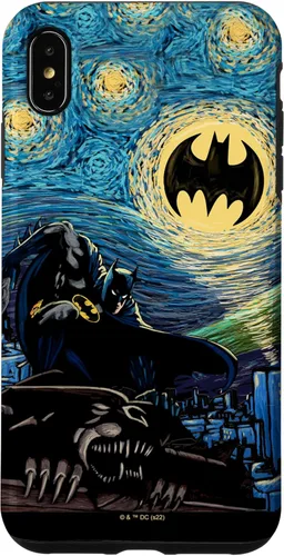 Miniatura 10 de Funda de pintura estilo noche estrellada de Batman para iPhone 13 DC Comics