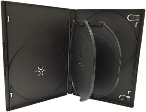 Miniatura 8 de Progo Funda premium para DVD de 6 discos de tamaño estándar de 0.551 in con funda transparente, solución de almacenamiento que ahorra espacio