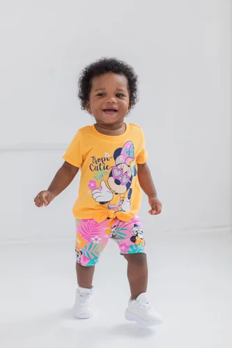 Miniatura 2 de Disney Minnie Mouse - Juego de camiseta y shorts para bicicleta