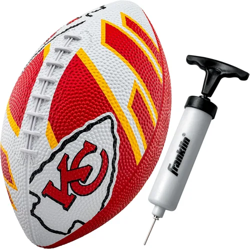 Miniatura 17 de Franklin Sports NFL Team Footballs - Rubber Youth Mini Balls for All Teams - Kids 8.5" Football + Air Pump Sets - Official NFL Licensed