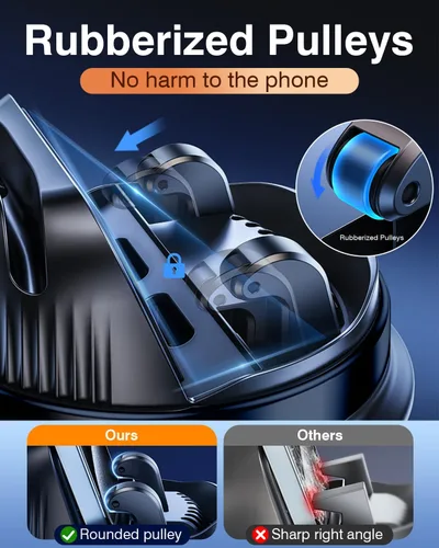 Miniatura 5 de Soporte para teléfono celular de salpicadero, soporte de teléfono móvil multifuncional para automóvil, soporte de teléfono de coche giratorio