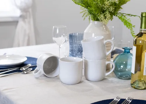 Miniatura 6 de Elanze Designs Taza de café de cerámica con esmalte reactivo brillante de 17 onzas líquidas para la cocina de todos los días, grado alimenticio