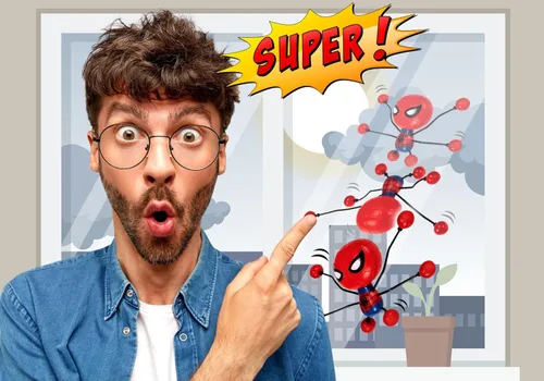 Miniatura 4 de JA-RU Spiderman Window Crawler - Escaladores de pared (1 unidad) Marvel Avengers Superheroes Fidget Toy Wall Walker Climber Crawler Sticky Wacky