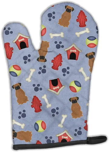Miniatura 298 de Caroline's Treasures BB2732OVMT Dog House Collection Border Collie - Guante de horno grueso resistente al calor para sartenes calientes y horno
