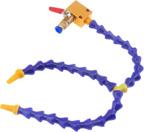 Miniatura 3 de CLAHJQX - Sistema de pulverización de lubricación de refrigerante de niebla, boquilla redonda bifurcada de doble cabeza, sistema de pulverización