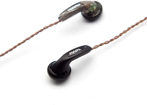 Miniatura 2 de FAAEAL Auriculares Iris 2.0 sin versión de micrófono, auriculares con cable con enchufe de 0.138 in, auriculares duraderos con cable con sonido Negro
