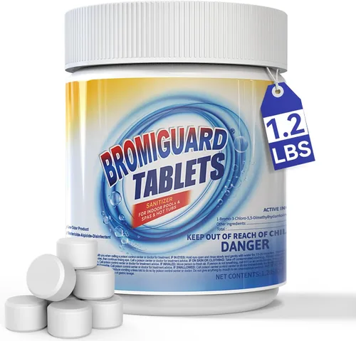 Miniatura 12 de Tabletas de Bromo para SPA Bañera de Hidromasaje 1lb 50LB Tabletas Bromantes Refuerzo Elimina Bacterias Algas Sensación de Agua Suave Sin Olor a