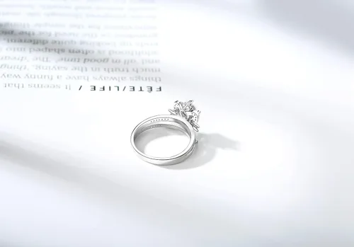Miniatura 6 de Sucrun Sailor Moon - Anillo de meditación hermoso guardián, Plata, Circonita.