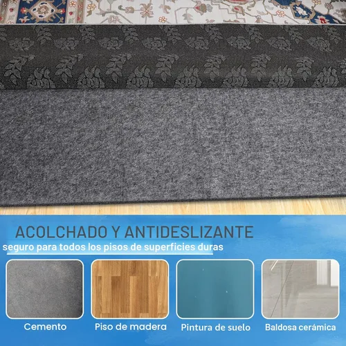 Miniatura 8 de Almohadillas antideslizantes de 8 x 10 pies, 100% impermeables, extra grandes, antideslizantes para todos los pisos y acabados, alfombra protectora