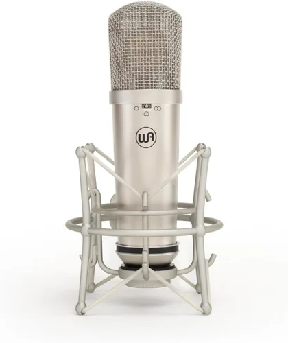 Warm Audio WA-87jr Micrófono condensador de diafragma grande con montura de choque, sonido rico de calidad de estudio para voces, instrumentos,