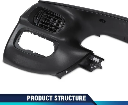 Miniatura 3 de PIT66 Bisel de Almohadilla de Tablero Negro Compatible con Ford F150 1997-2003/ Compatible con Ford Expedition 1997-2003
