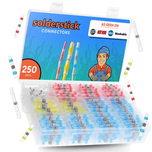 Miniatura 9 de Kit de Conectores de Cable de Sellado de Soldadura Impermeables, Conectores de Cable Termorretráctiles de Empalme de Alambre con Aislamiento