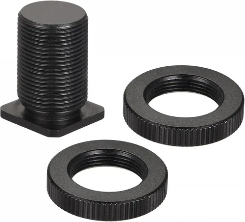 Miniatura 4 de uxcell Adaptador de soporte de micrófono, hembra de 1/4 pulgadas a 5/8 pulgadas macho 0.98 pulgadas, adaptador de tornillo de conversión