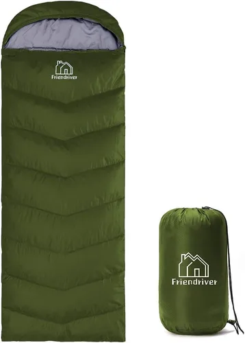 Miniatura 8 de Versión mejorada de tamaño XL del saco de dormir para acampar 4 estaciones, cálido y fresco, peso más ligero, adultos y niños pueden utilizar bolsa