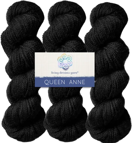 Miniatura 18 de Living Dreams Queen Anne LACE - Ovillo de lana 100% suave y lujosamente suave, color azul