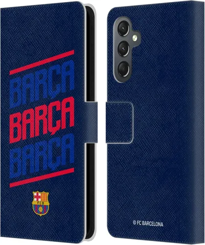 Miniatura 85 de Head Case Designs Funda de piel con licencia oficial del FC Barcelona Barca Crest Graphics para Samsung Galaxy A06 4G