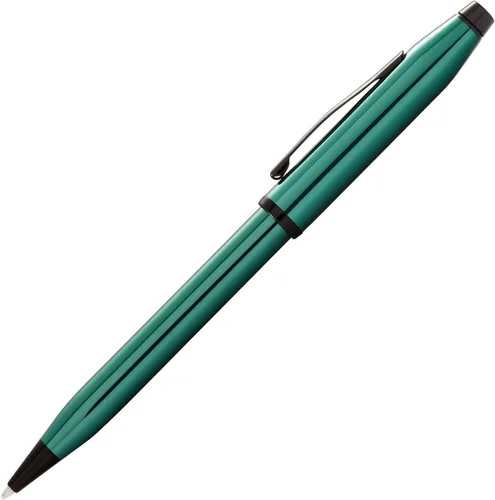 Miniatura 114 de Cross Century II - Bolígrafo de punta Selectip, lacado negro con detalles chapados en oro de 23 quilates