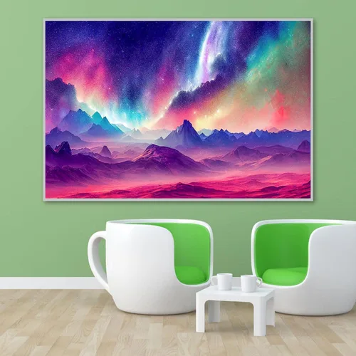 Miniatura 6 de ijbnhd Aurora - Pintura de diamantes grandes, kits de arte de diamantes grandes para adultos, pintura de diamante grande redondo de taladro