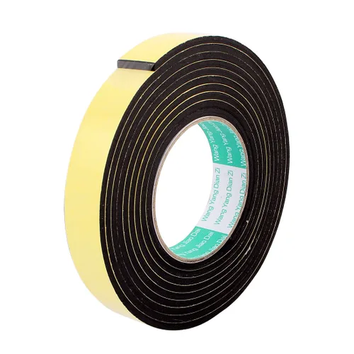 uxcell Cinta adhesiva de esponja de una cara de 0.984 in x 0.157 in, cinta adhesiva de espuma de sellado de 9.8 ft 10 pies (paquete de 1)