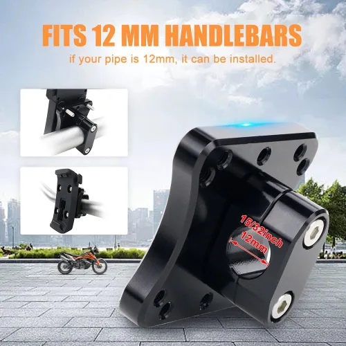 Miniatura 3 de xitomer Soporte GPS para Africa Twin CRF1000L 2016-2019/R1200 GS/GSA 2014-2018 / Tenere 700 2020-2024 / Super Tenere XTZ1200 / Tuareg 660 / V Storm