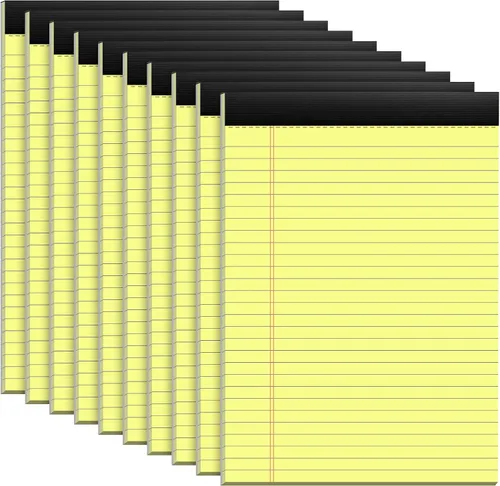 Miniatura 12 de Blocs de notas legales de 8.5 x 11, blocs de escritura de 8.5 x 11 con renglones anchos, 3 paquetes de blocs de notas micro perforados de 8.5' x