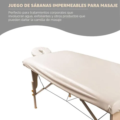 Miniatura 3 de ForPro Professional Collection Funda impermeable para mesa de masaje, juego de sábanas protectoras de tratamiento de spa para mesas de masaje