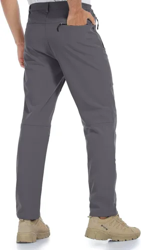 Miniatura 3 de Mens Snow Ski Waterproof Softshell Snowboard Pants Outdoor Hiking Fleece Lined