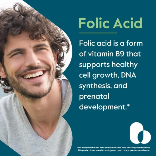 Miniatura 2 de BESTVITE Ácido fólico 1000mcg (vitamina B9) (240 cápsulas vegetarianas) - Sin fosfato dicálcico - Sin estearatos - Sin dióxido de silicio - Sin OMG
