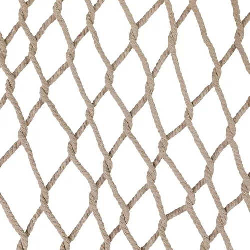 Miniatura 5 de Northlight Hamaca de cuerda de macramé de celosía blanca de 74" con barras de madera