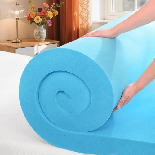 Miniatura 14 de SyMax Cubrecolchón de espuma viscoelástica, con infusión de gel, transpirable, para dormitorio, certificado CertiPUR-US, 3 pulgadas